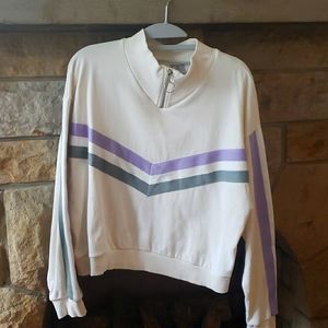 ASOS Retro style zip neck Pullover